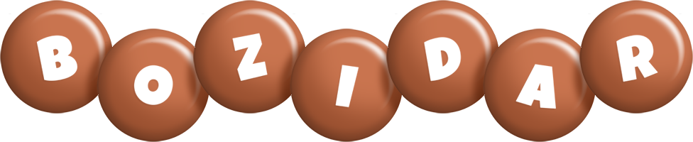 Bozidar candy-brown logo