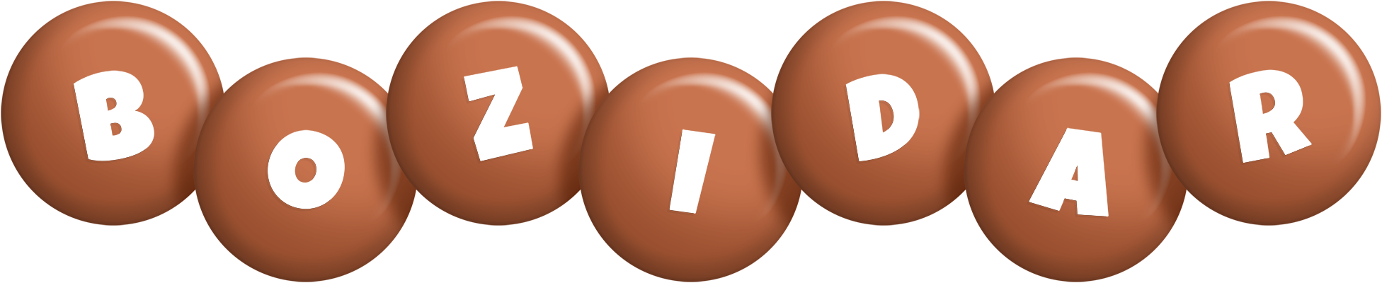Bozidar candy-brown logo