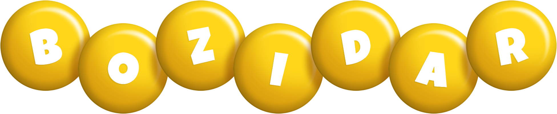 Bozidar candy-yellow logo