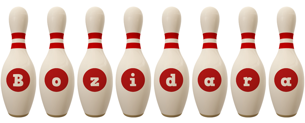 Bozidara bowling-pin logo