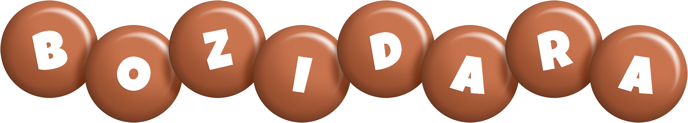 Bozidara candy-brown logo