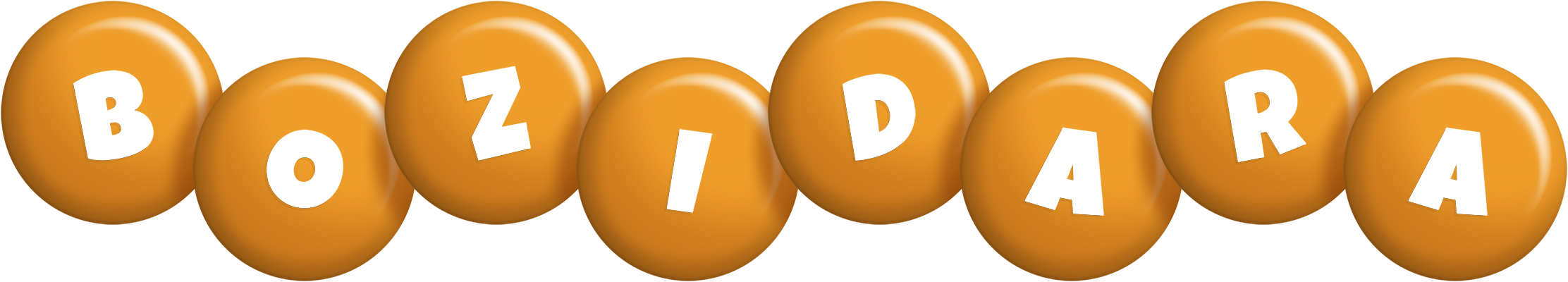 Bozidara candy-orange logo