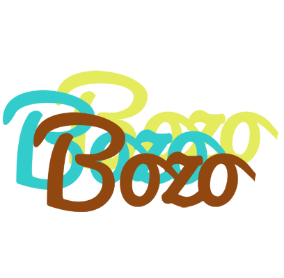 Bozo cupcake logo