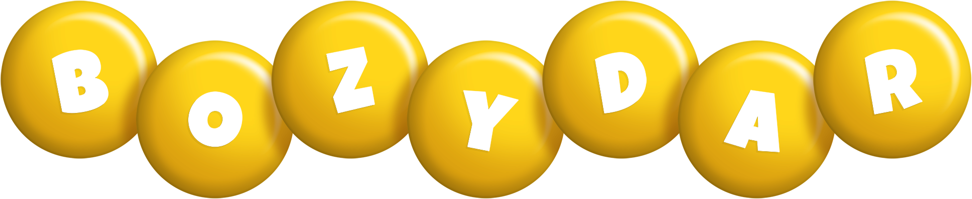 Bozydar candy-yellow logo