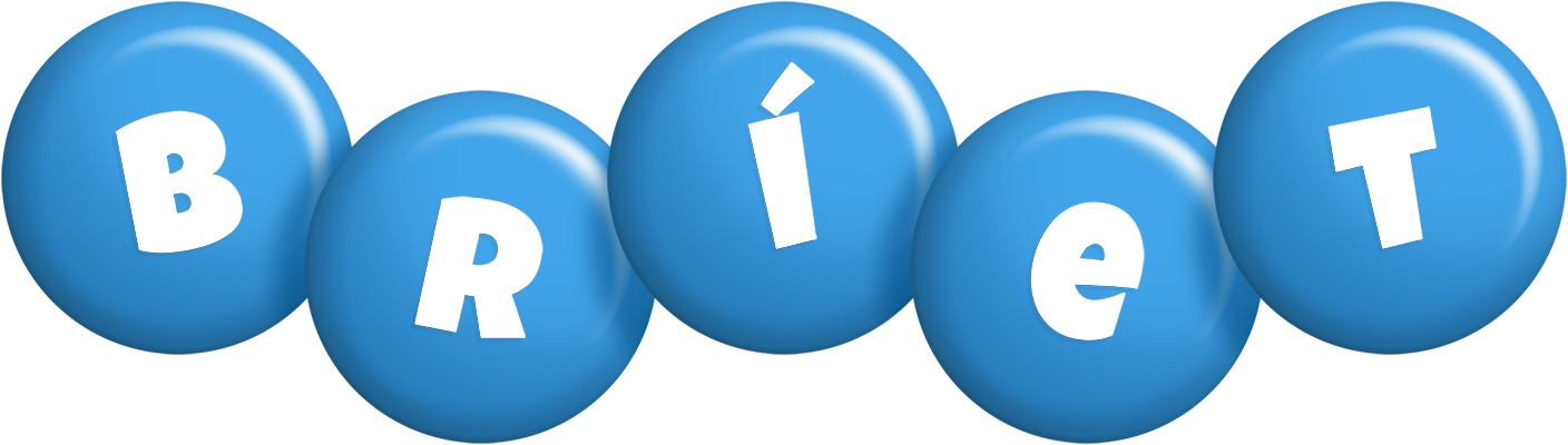 Bríet candy-blue logo