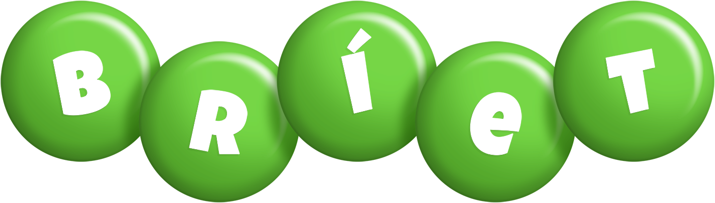Bríet candy-green logo