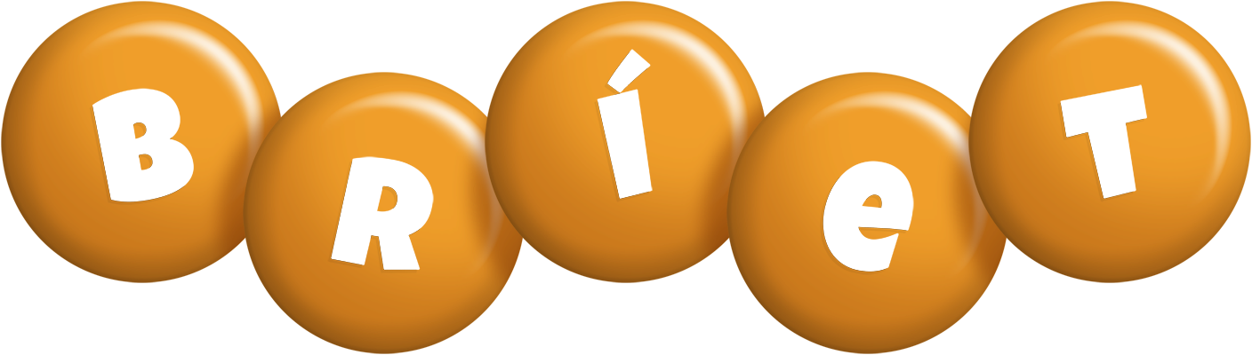 Bríet candy-orange logo