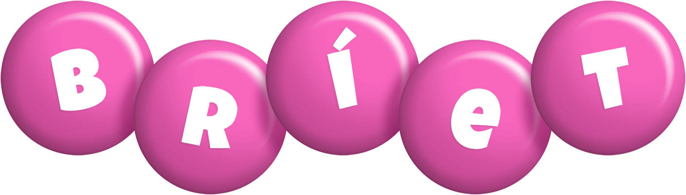 Bríet candy-pink logo