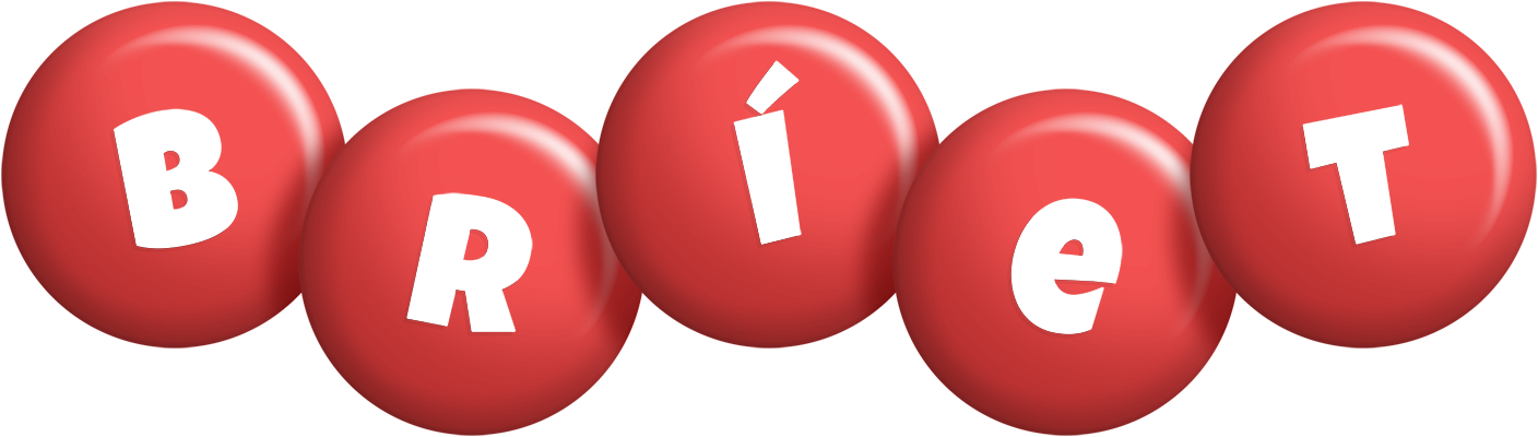 Bríet candy-red logo