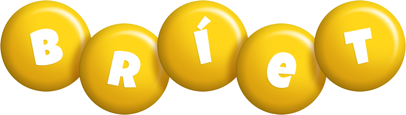 Bríet candy-yellow logo
