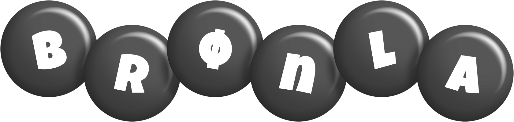 Brønla candy-black logo