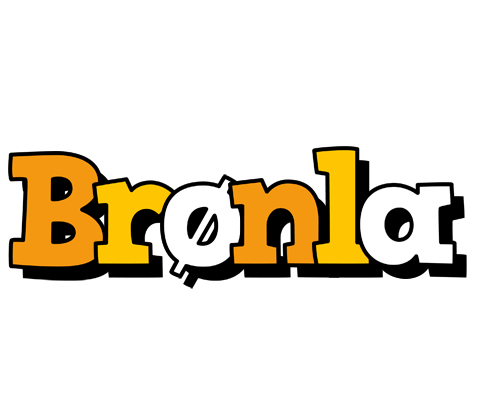 Brønla cartoon logo
