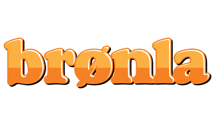 Brønla orange logo