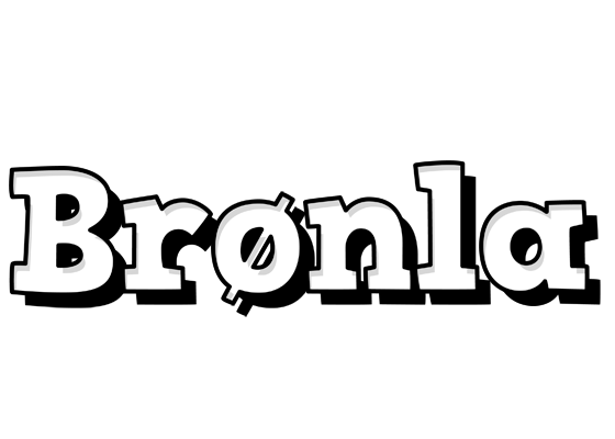 Brønla snowing logo