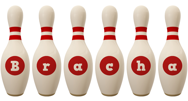 Bracha bowling-pin logo