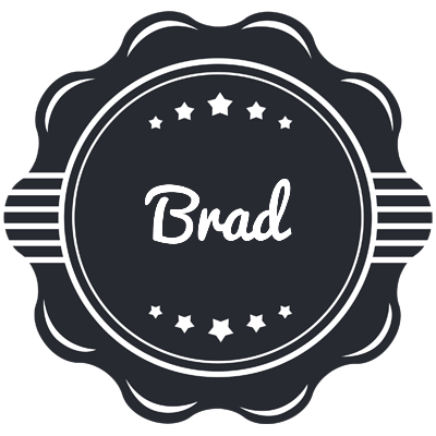 Brad badge logo