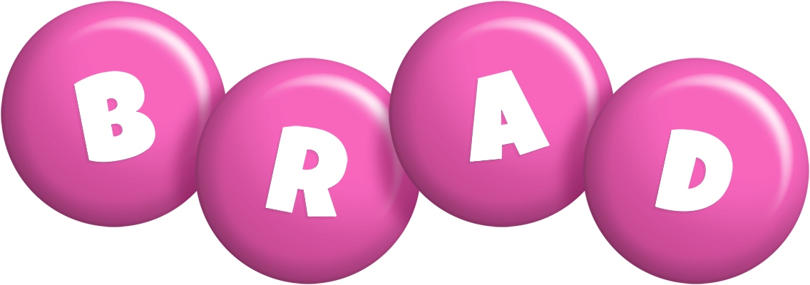 Brad candy-pink logo