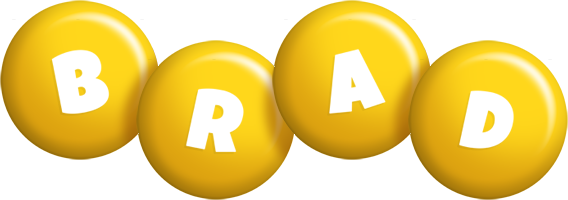Brad candy-yellow logo