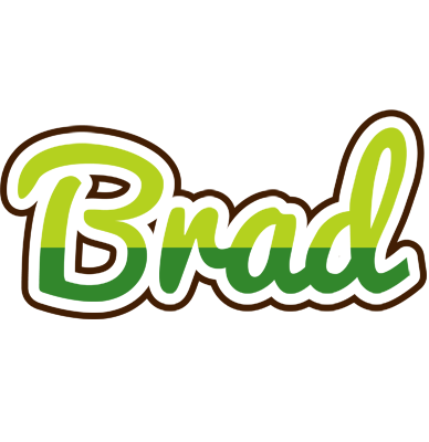 Brad golfing logo