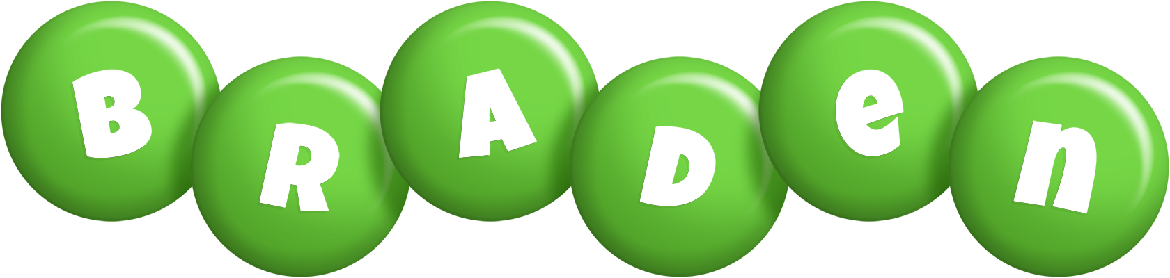 Braden candy-green logo
