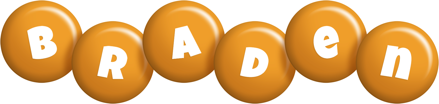 Braden candy-orange logo