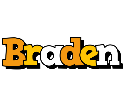 Braden cartoon logo