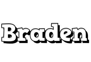 Braden snowing logo