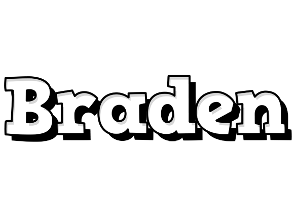Braden snowing logo