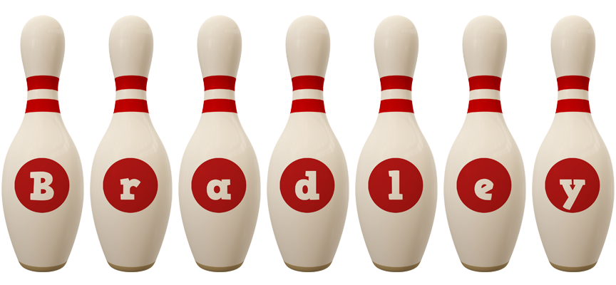 Bradley bowling-pin logo