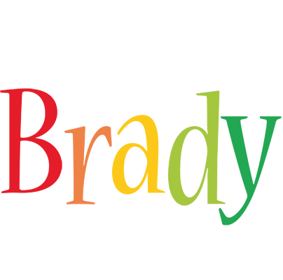 Brady birthday logo