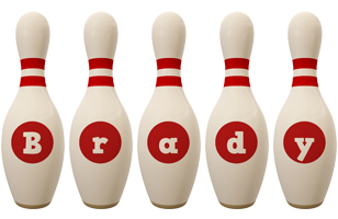 Brady bowling-pin logo