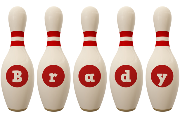 Brady bowling-pin logo