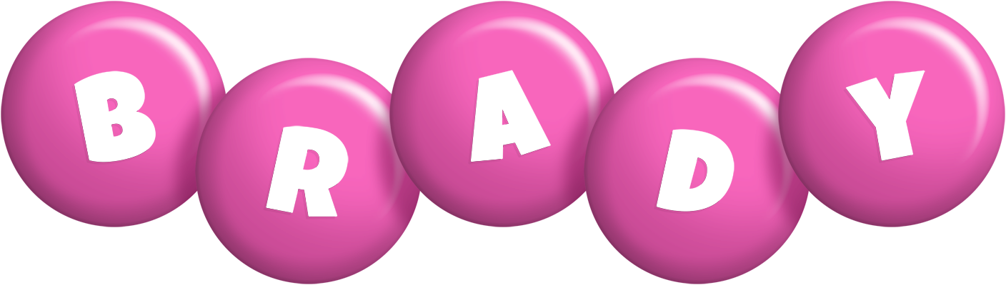 Brady candy-pink logo