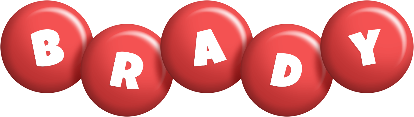 Brady candy-red logo