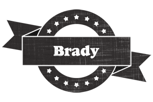 Brady grunge logo