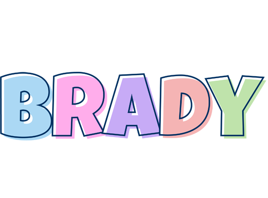 Brady pastel logo