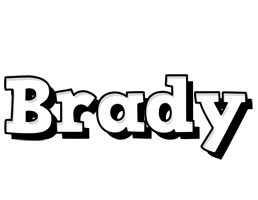 Brady snowing logo