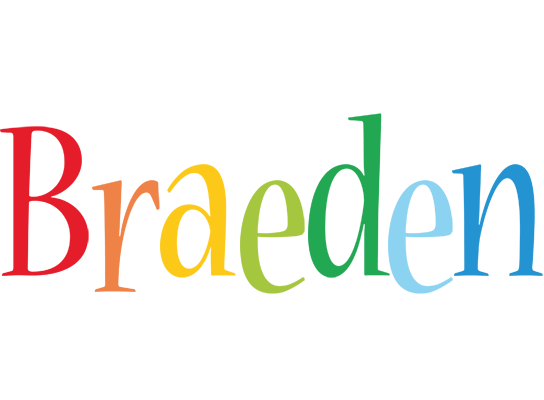 Braeden birthday logo