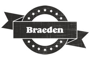 Braeden grunge logo