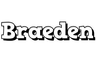 Braeden snowing logo