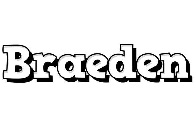 Braeden snowing logo