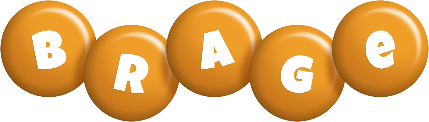 Brage candy-orange logo