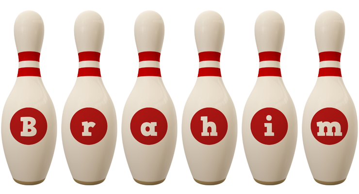 Brahim bowling-pin logo