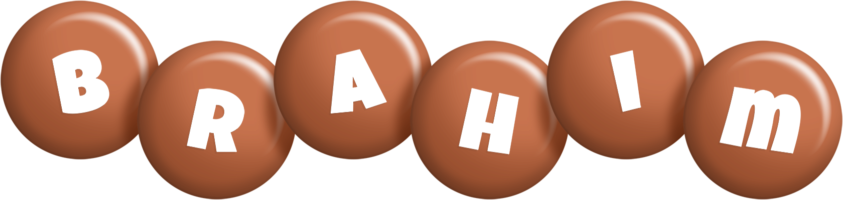 Brahim candy-brown logo