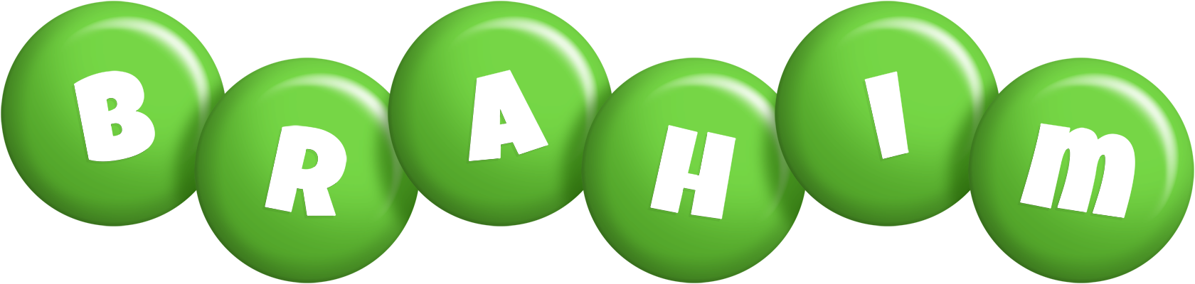 Brahim candy-green logo
