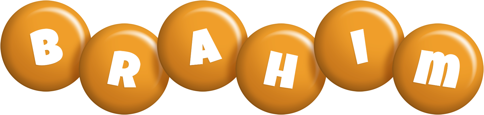 Brahim candy-orange logo