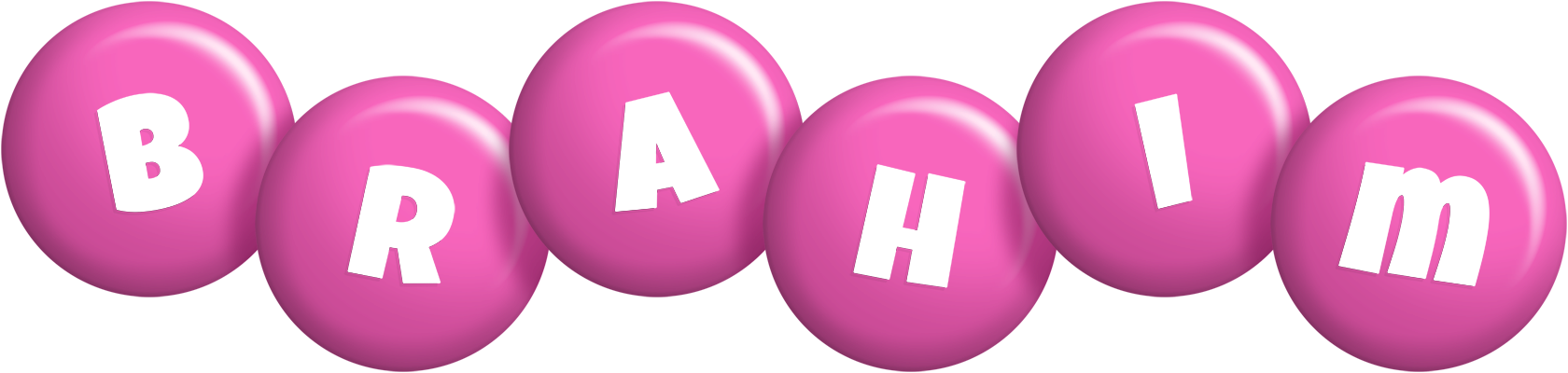 Brahim candy-pink logo