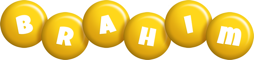 Brahim candy-yellow logo