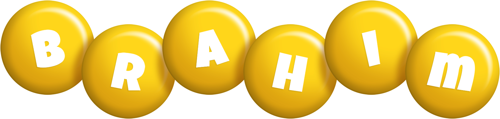 Brahim candy-yellow logo