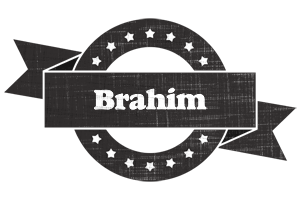 Brahim grunge logo